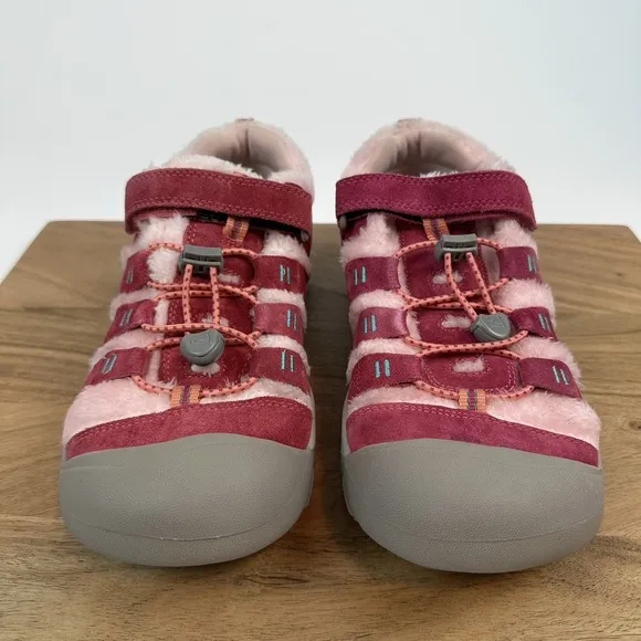 New Big Kids Keen Newport Pink Suede Fruit Dove/Ballet Slipper Shoes Size 7 Y