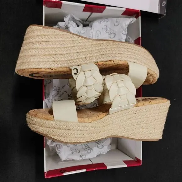 New Circus Sam Edelman Remy Espadrille Platform Sandals 5.5