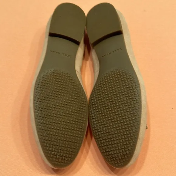 New Cole Haan Low Wedge Suede Ballet Flat Shoes. Now Details. Size 8.