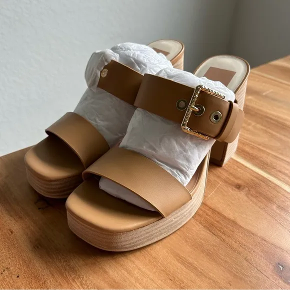 New Dolce Vita Landry Platform Buckle Sandals
