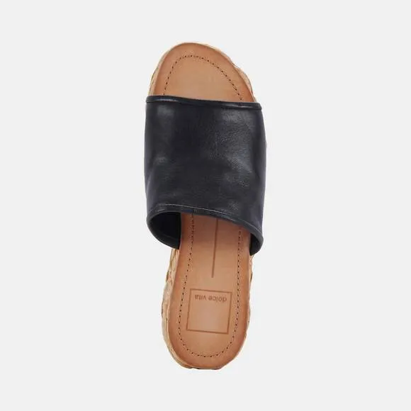 NEW DOLCE VITA pablos sandals in black leather