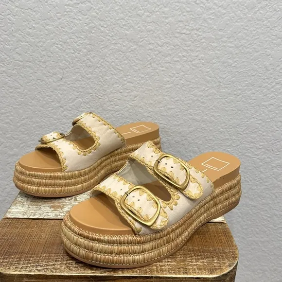 NEW Dolce Vita Wanika Platform Sandals In Sand Size 10