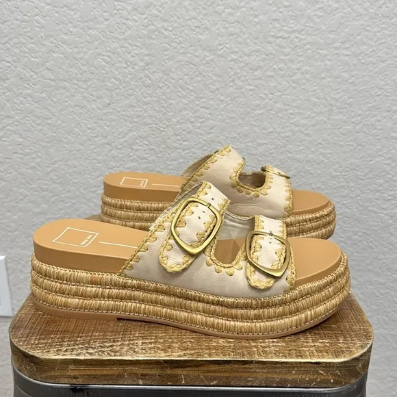 NEW Dolce Vita Wanika Platform Sandals In Sand Size 10