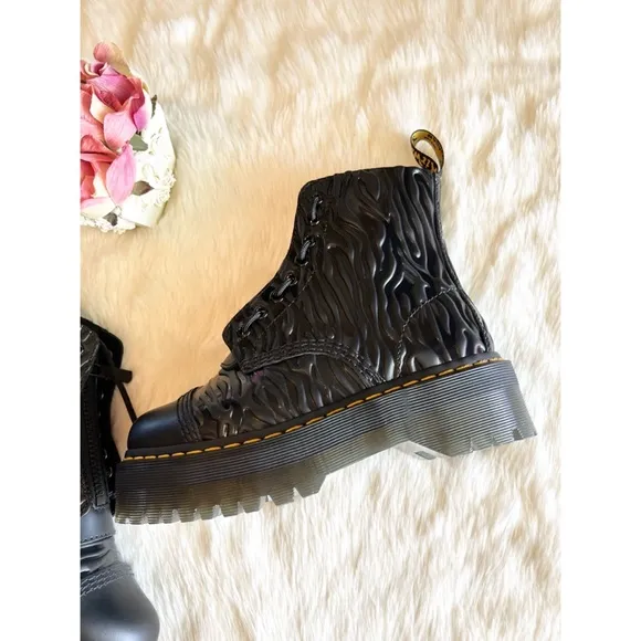 New • Dr. Martens Sinclair Zebra Platform Boots