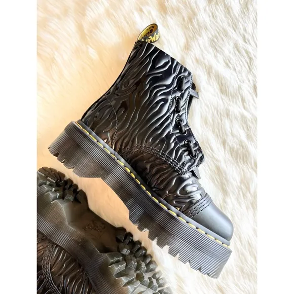 New • Dr. Martens Sinclair Zebra Platform Boots