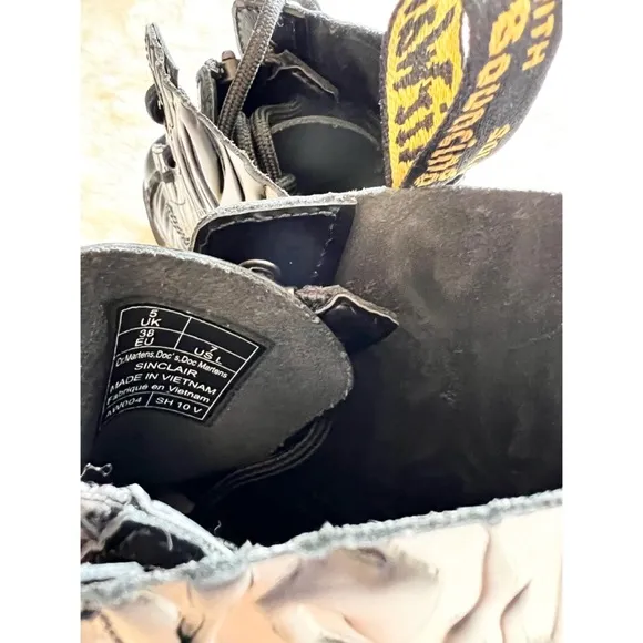 New • Dr. Martens Sinclair Zebra Platform Boots