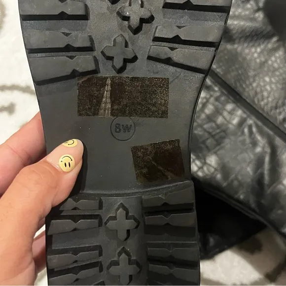 New Fashion to Figure Malia Over-The-Knee Crocodile Texture Boots Size 8W