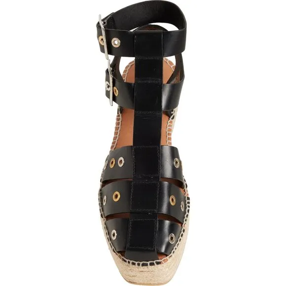 new FREE PEOPLE Gable  Leather Gladiator Espadrille Sandals  253