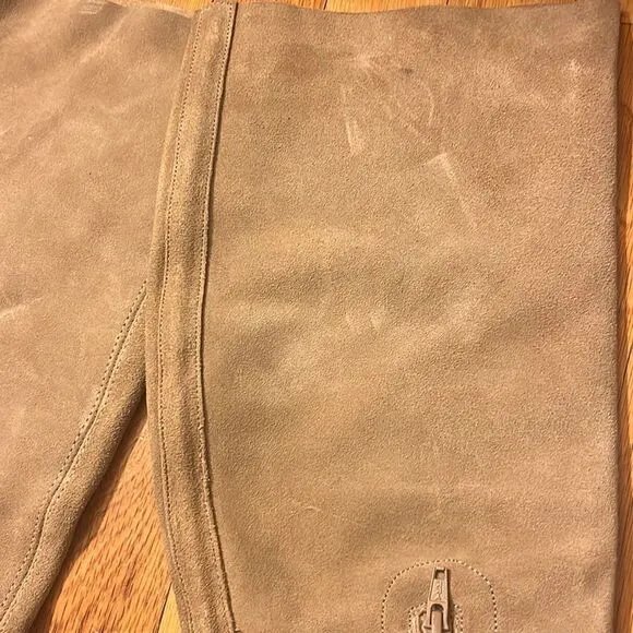 New Free People Jasper Platform Over The Knee Boots Suede Tan Size 9.5