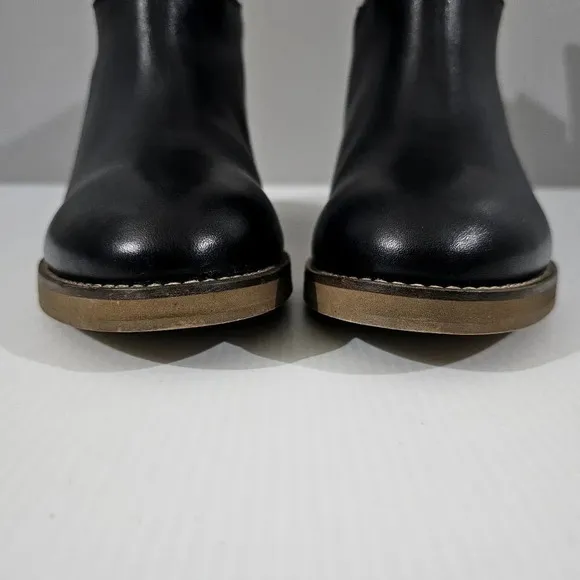NEW Free People Tabby Ankle Boot Heeled Black Leather EU Size 41