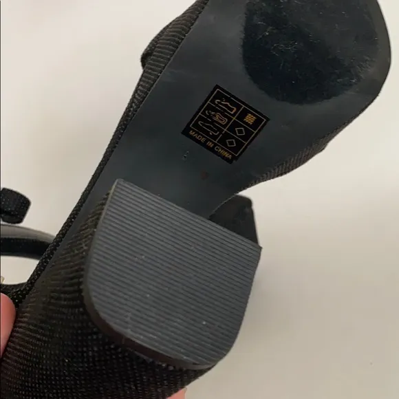 NEW Free People Vegan Suede Feel Black Platform Sandals Sz 8