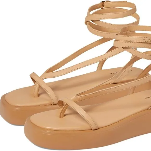 NEW FREE PEOPLE Winnie Wrap Flatform  in  Vachetta  for women 252