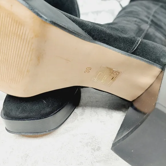 NEW Free People Women's Black Echo Platform OTK Boots W545