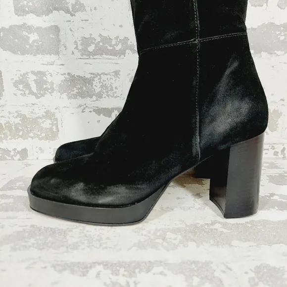 NEW Free People Women's Black Echo Platform OTK Boots W545