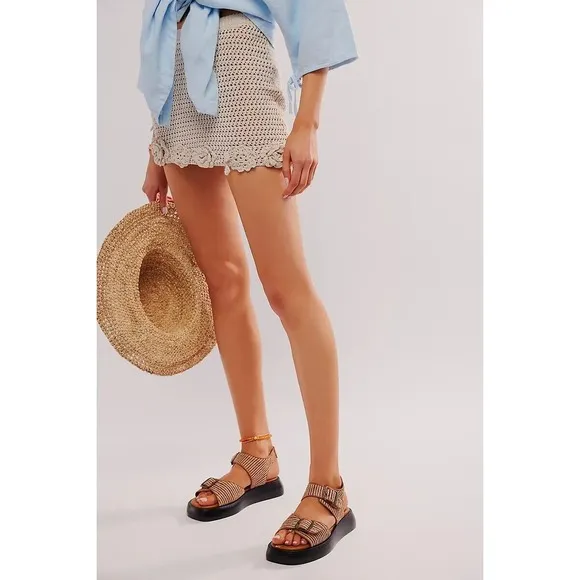NEW Free People Women's Size 11 M Sandals Mandi Weave Sport Buckle Natural
