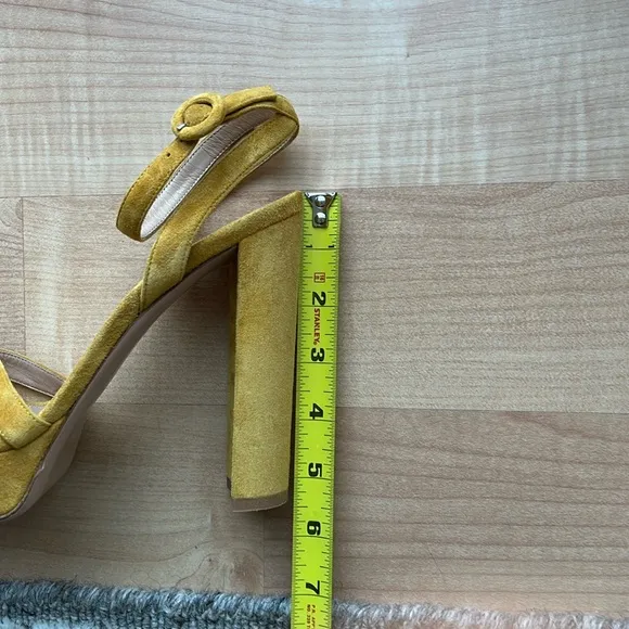 New GIANVITO ROSSI Poppy Suede Platform Sandals (Mismate Size 38.5 &amp; 38 EU)