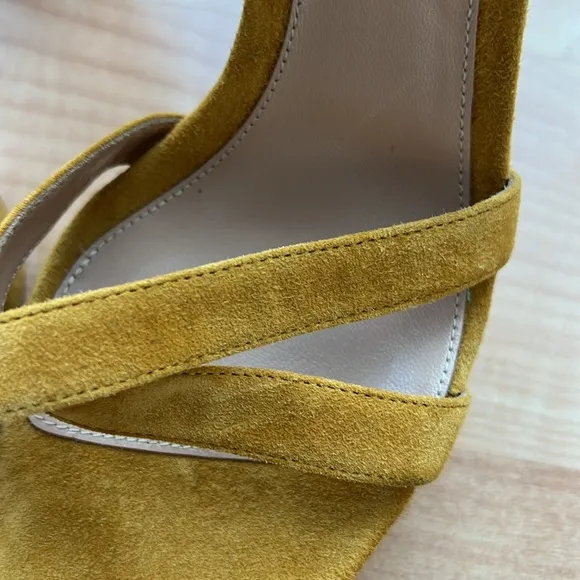 New GIANVITO ROSSI Poppy Suede Platform Sandals (Mismate Size 38.5 &amp; 38 EU)