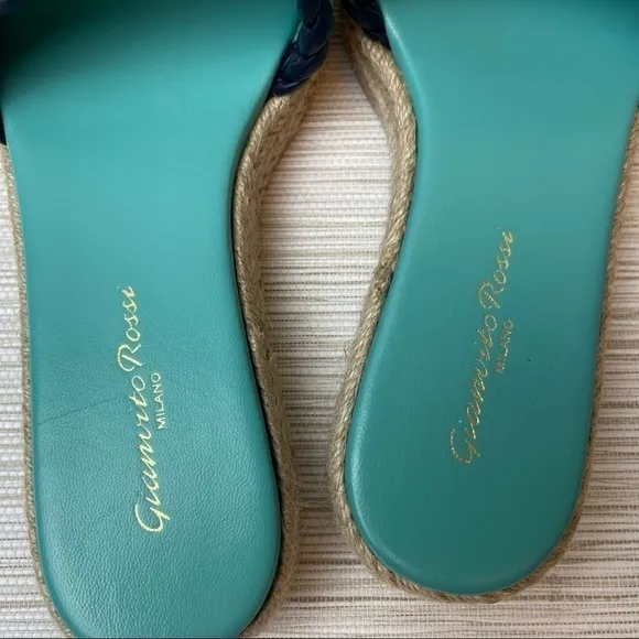 New Gianvitto Rossi Marbella Espadrille Slide Sandal In Mimosa