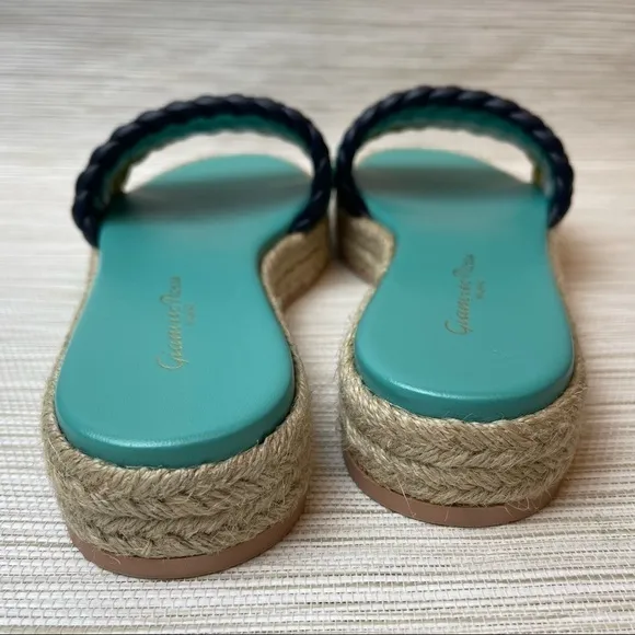 New Gianvitto Rossi Marbella Espadrille Slide Sandal In Mimosa