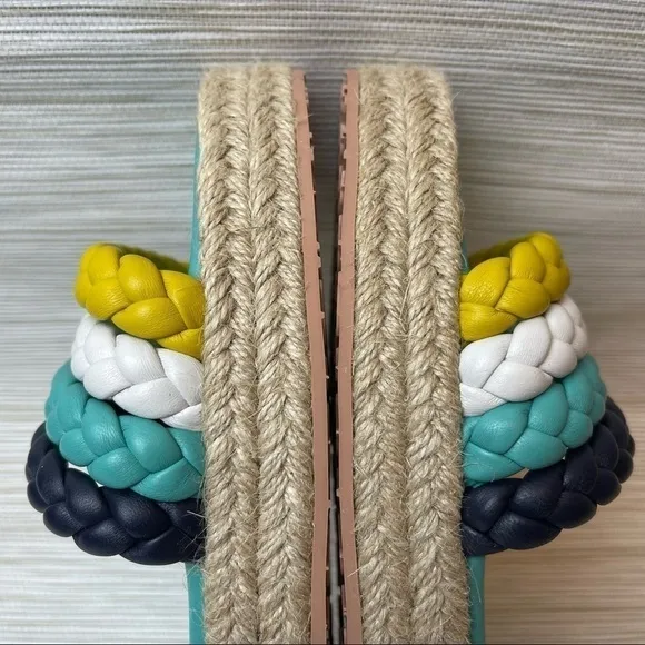 New Gianvitto Rossi Marbella Espadrille Slide Sandal In Mimosa