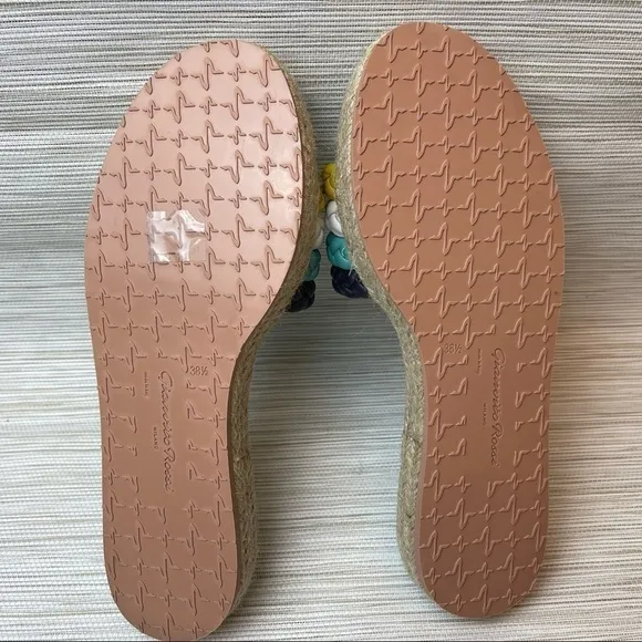 New Gianvitto Rossi Marbella Espadrille Slide Sandal In Mimosa