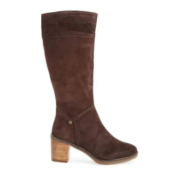 New Hush Puppies Saun Olivia Brown Boots 7.5