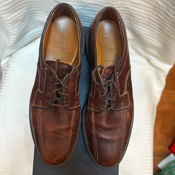NEW IN BOX! ALLEN EDMONDS MAPLETON MEN'S LEATHER DRESS SHOE BROWN SIZE 10 B