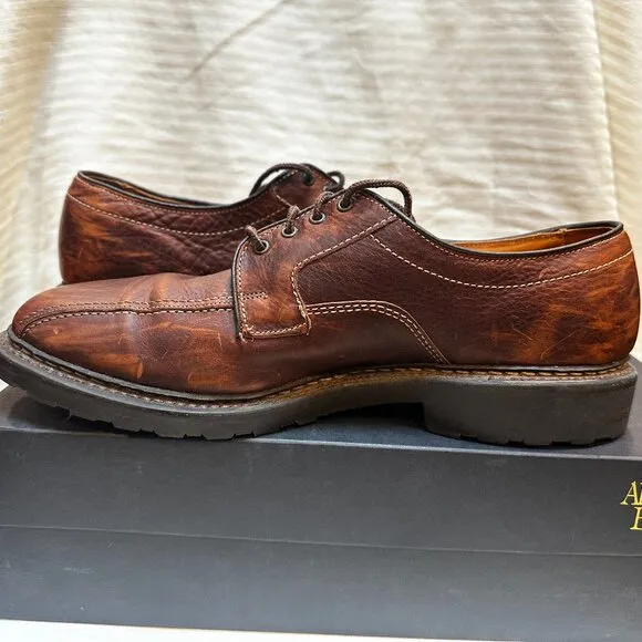 NEW IN BOX! ALLEN EDMONDS MAPLETON MEN'S LEATHER DRESS SHOE BROWN SIZE 10 B