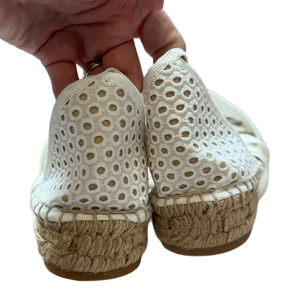 NEW J. Crew Eyelet Flatform Espadrille Sandals