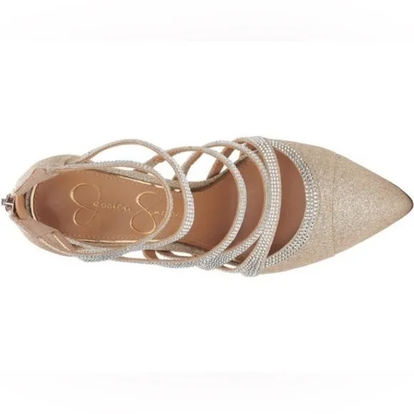 NEW! Jessica Simpson Champagne Parminda Pump - Size 7.5/38eu