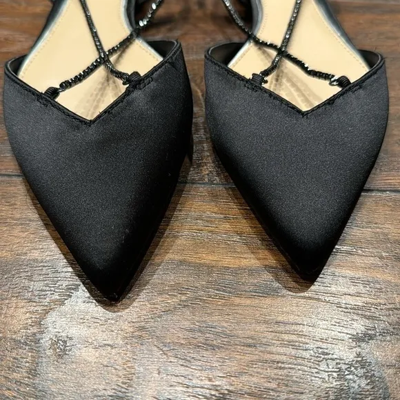NEW! Jewel Badgley Mischka Black Alanna Ballet Flats - Size 5