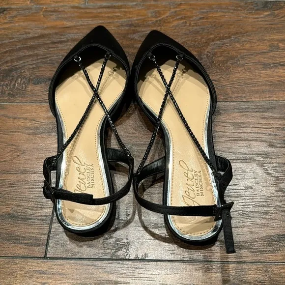 NEW! Jewel Badgley Mischka Black Alanna Ballet Flats - Size 5