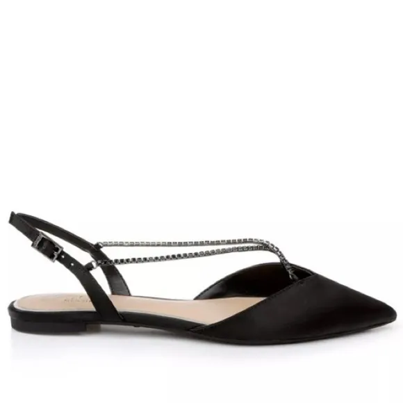 NEW! Jewel Badgley Mischka Black Alanna Ballet Flats - Size 5