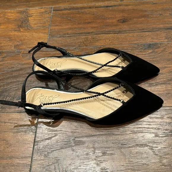 NEW! Jewel Badgley Mischka Black Alanna Ballet Flats - Size 5