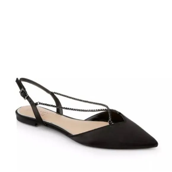 NEW! Jewel Badgley Mischka Black Alanna Ballet Flats - Size 5