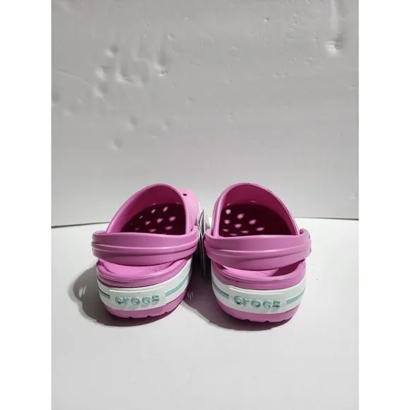 New Kids Crocs Crocband Clog Sandals Platform K Party Pink 207006 6SW Size J3