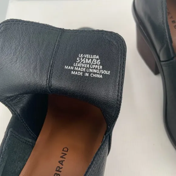 🌹New Listing🌹NWT Lucky Vellida Women’s Black Leather Ankle Boot Bootie Shoes