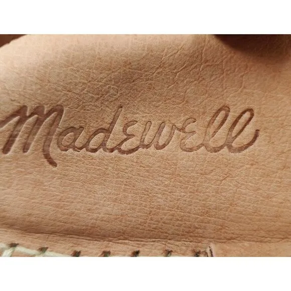 New Madewell Leopard Print Buckle Espadrille Sandal