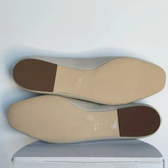 NEW Maeve Metal Bow Ballet Flats Womens Size 9 Cream