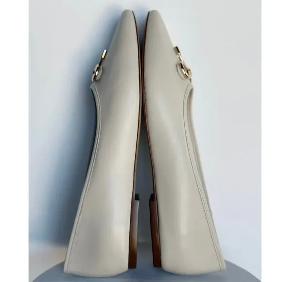 NEW Maeve Metal Bow Ballet Flats Womens Size 9 Cream