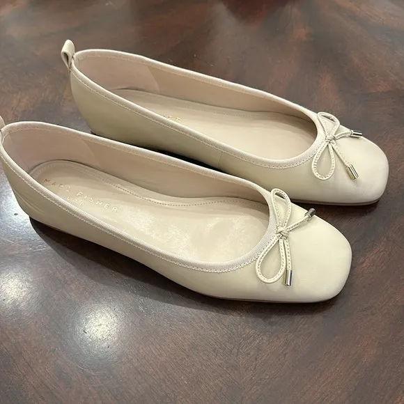 New Marc Fisher Elegant Cream Ballet Flats size 9