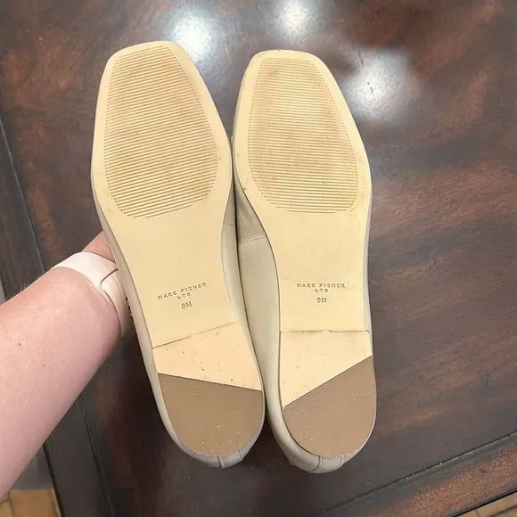New Marc Fisher Elegant Cream Ballet Flats size 9