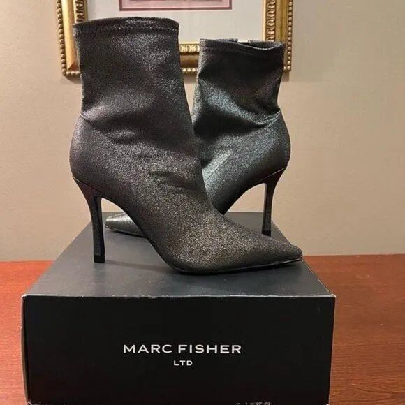 NEW Marc Fisher LTD Womens Kellen High Heel Pointed Toe Ankle Boots Shoes Size 8