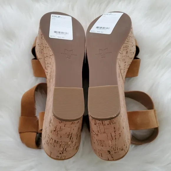 NEW Marc Fisher Suede Platform Sandals Size 10