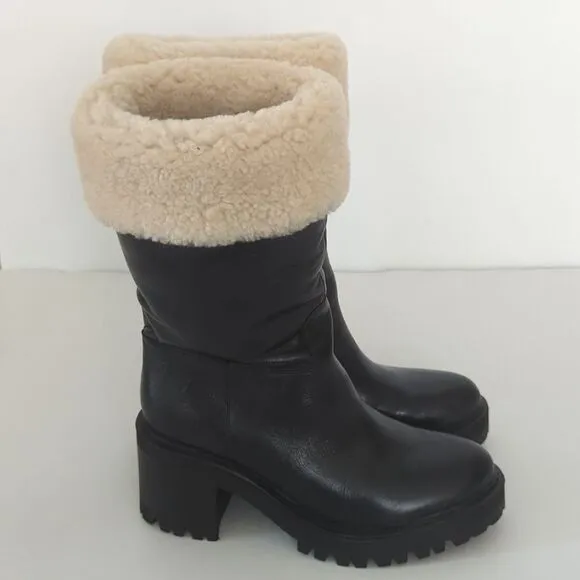 New Marc Fisher Lug Sole Booties Size 7