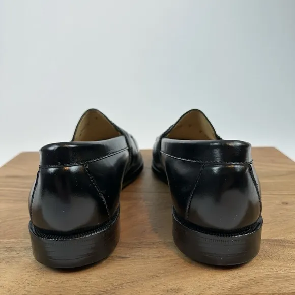 New Mens Cole Haan City Penny Loafers Black Leather Dress Shoes Size 9 M