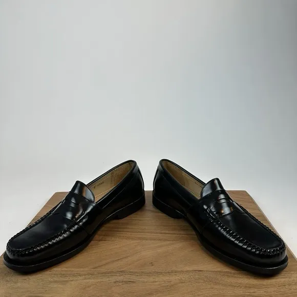 New Mens Cole Haan City Penny Loafers Black Leather Dress Shoes Size 9 M