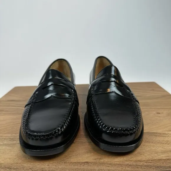 New Mens Cole Haan City Penny Loafers Black Leather Dress Shoes Size 9 M