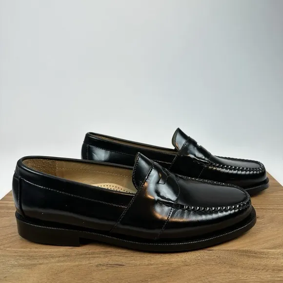 New Mens Cole Haan City Penny Loafers Black Leather Dress Shoes Size 9 M