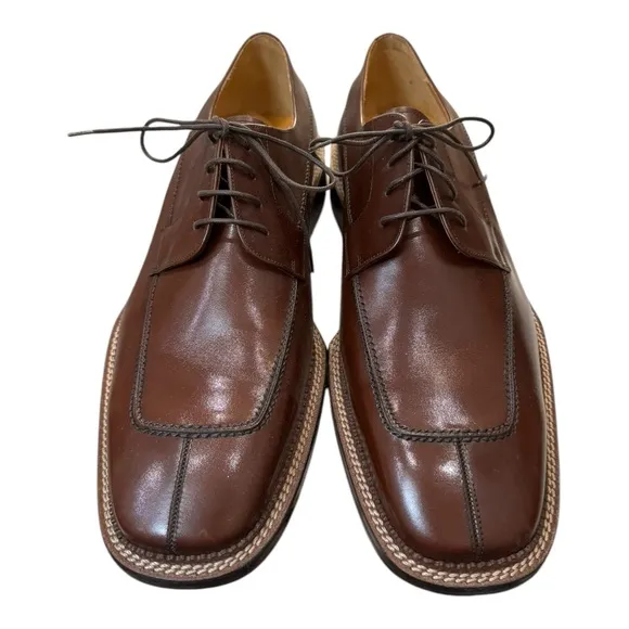 New Mezlan Banderas Men's Tan Brown Leather Lace-up Oxford Dress Shoes 13  13M